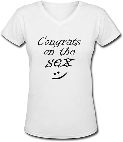 Personalized Congrats Sex Slim Fit Woman T Shirt White
