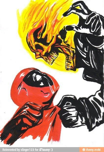 Deadpool Vs Ghost Rider Ghost Rider Marvel Ghost Rider Marvel Artwork