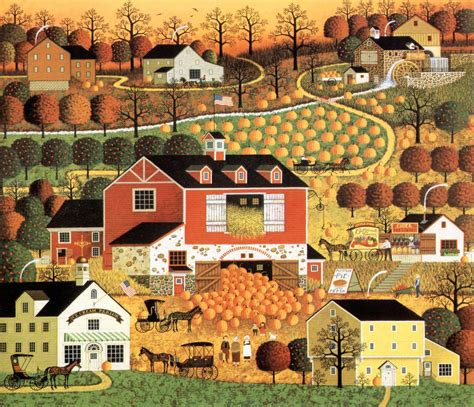 Butternut Farms By Charles Wysocki Naive Art American Folk Art