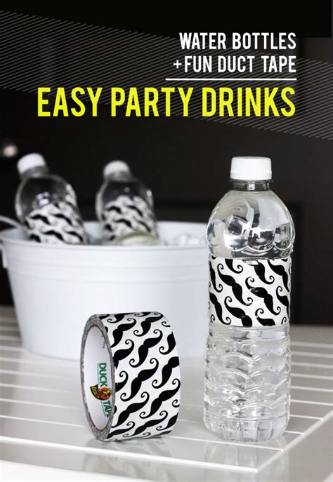 This will allow you to have your water bottles looking great with your Party Hack: Use Duct Tape as Waterbottle Party Labels ...