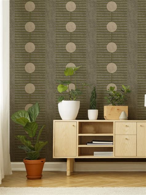Nomalanga Olive And Linen Wallpaper By Forbes Masters Mitchell Black
