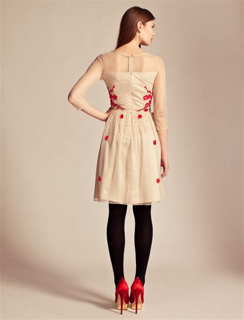 Lyst Alice By Temperley Cherry Blossom Dress In Natural