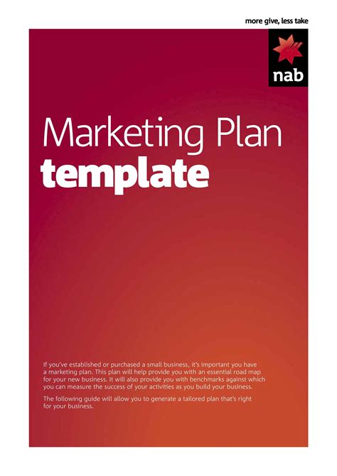 Printable Marketing Plan Template