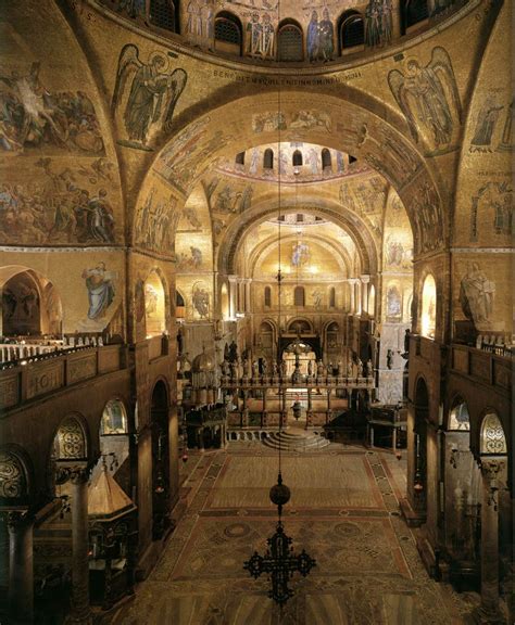 Mosaics In The Basilica Di San Marco Venice 11th 13th Centuries
