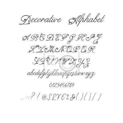 Ozdobne pismo stock vektory royalty free ozdobne pismo ilustrace depositphotos from st2.depositphotos.com. Ozdobné Písmo Abeceda / Sablony Na Malovani Abeceda ...