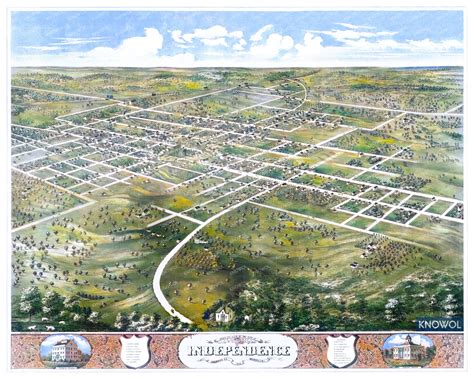 Detailed Map Of Independence Missouri From 1868 Knowol