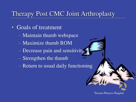 Ppt Therapy Following Thumb Cmc Joint Arthroplasty Powerpoint