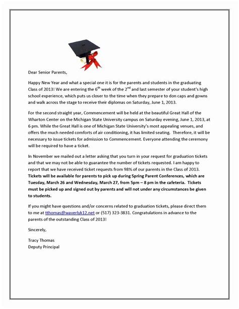 How To Write A Graduation Letter To Parents Business Letter