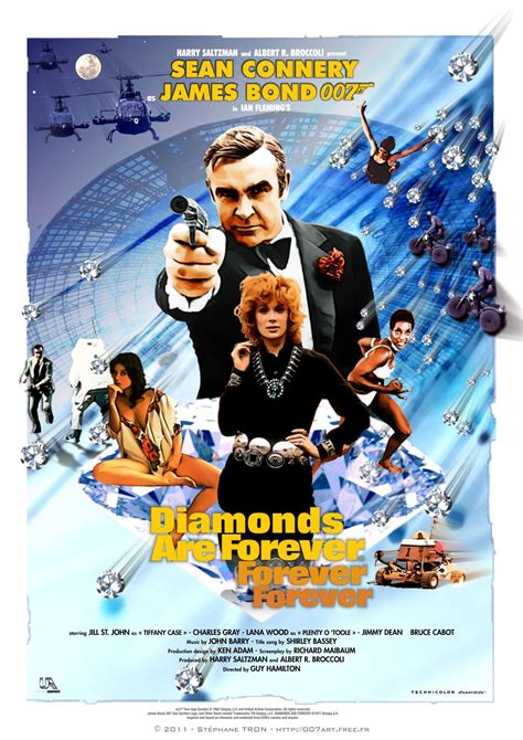 Diamonds Are Forever Poster 4 James Bond Movie Posters James