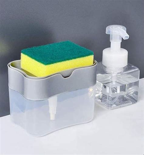 Nevue Plastic Soap Pump Sponge Caddy Set For Kitchen Rs 200 Piece Id 22968608088