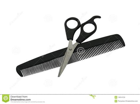 Comb And Scissors Stock Photo Image Of Blades Scissors 14614134