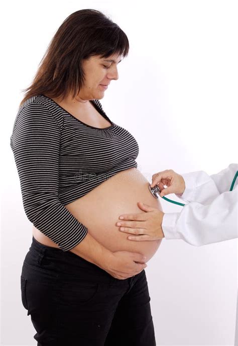 pregnant examined by a doctor stock image image of future health 8334059