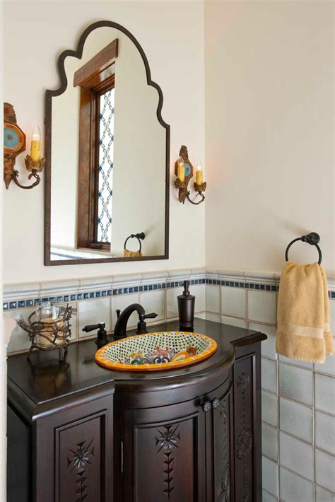 Elegant Southwestern Powder Room Hgtv