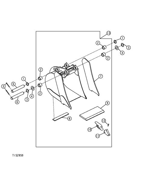 710d Backhoe Loader Replacement Backhoe Buckets And Pins Epc John