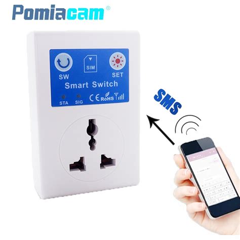 Sc1 220v Cellphone Sms Remote Wireless Control Smart Switch Gsm Socket