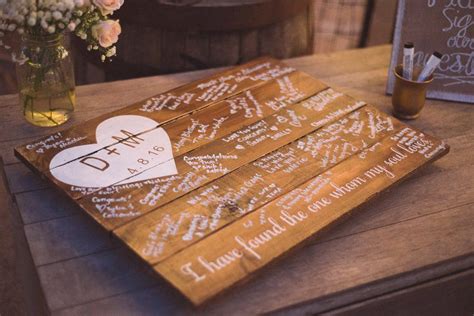 Unique Guestbook Ideas Rustic Wedding Guest Book Rustic Country