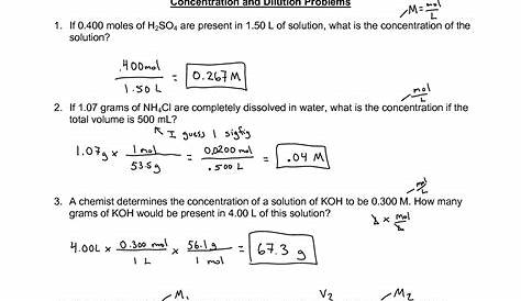 7 Molarity Worksheet With Answers / worksheeto.com