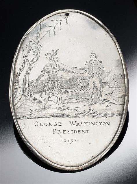 Treatiesthursday George Washington Peace Medal 1792 Pennsylvania