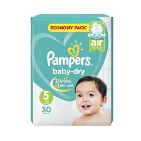 Pampers Baby Dry Diapers Size Jumbo Pack 24ct Pkg Garden Grocer