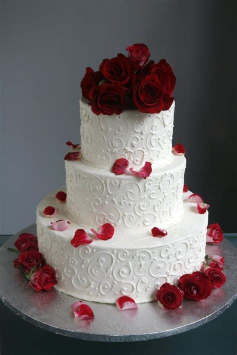 Wedding Cakes With Fresh Flowers Simple Cake Wedding