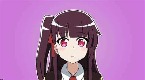 safebooru 1girl animated animated bangs blush closed eyes closed mouth embarrassed