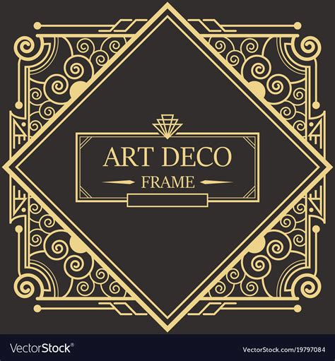 Art Deco Frame Border Design