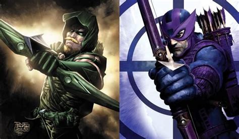 Green Arrow Vs Hawkeye Hawkeye Marvel N Dc Marvel Comics Team
