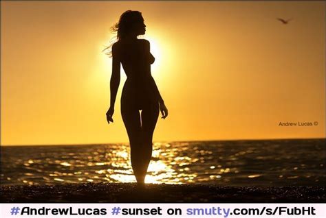 By Andrewlucas Sunset Beautiful Backlit Gap Sensual Artnude Beach Silhouette Gorgeous