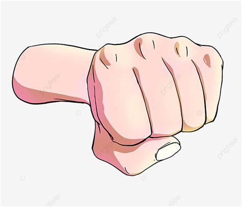 Punch Cartoon Gesture Action Punch Gesture Png Transparent Clipart
