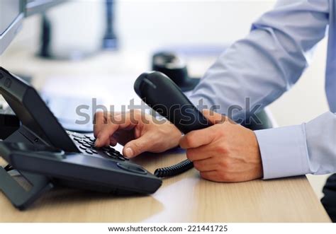 Dialing Telephone Keypad Concept Communication Contact Stock Photo