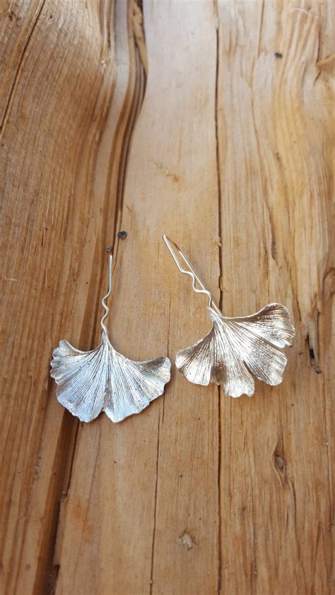 Ginkgo Leaf Earrings Fine Silver Mothers T By Silverstory4u