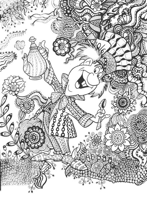 26 Fantasy Alice In Wonderland Coloring Pages For Adults Arthur Coloring Pages To Download And