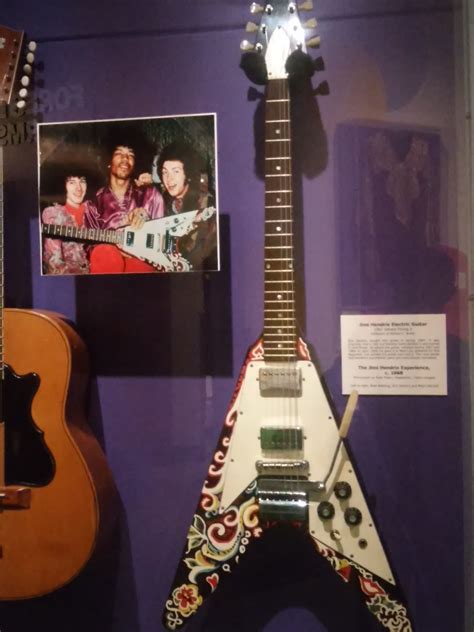 Jimi Hendrixs 1967 Gibson Flying V Guitar At The Rock And Roll Hall