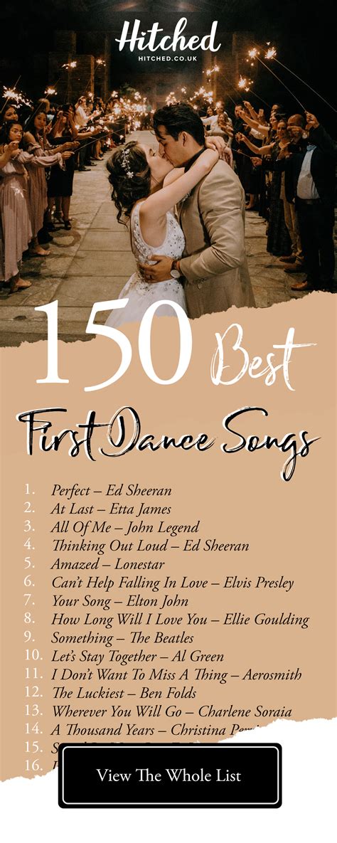 Ok, well, now is the moment everybody has been waiting for. The 150 Best First Dance Songs of All Time in 2020 | Best ...