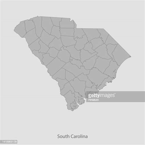 South Carolina Vector Map Photos And Premium High Res Pictures Getty