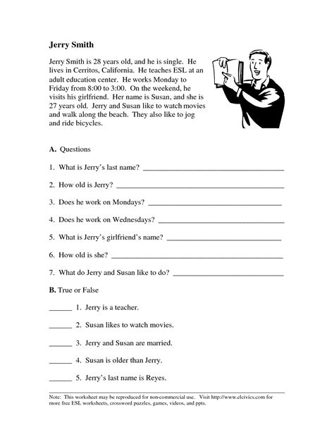 17 Best Images Of Writing Worksheets For Esl Students Esl Writing