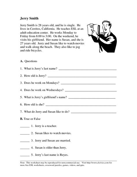 Free worksheets printable worksheets free printables cognitive activities activities for adults language messages math students. 16 Best Images of Worksheets For Adults - ESL Writing ...