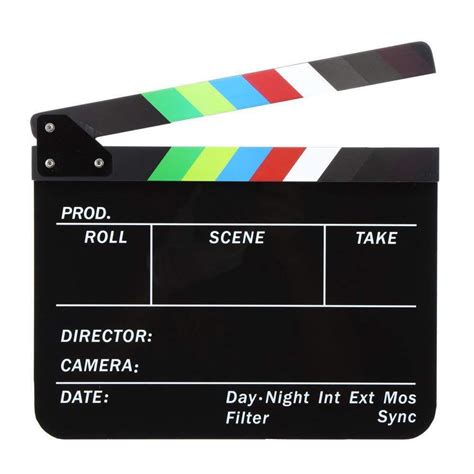 Buy Film Acrylic Clapboard Director Erase Dry Letter English Movie