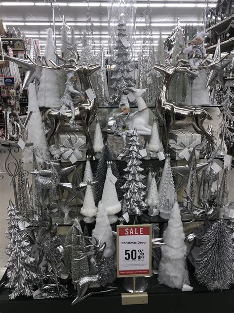 Hobby Lobby Christmas, Holiday Decor, Silver, White, Money