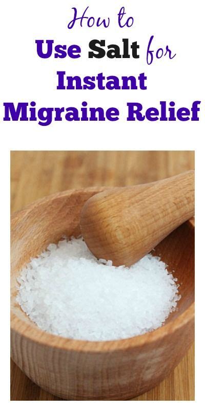 How To Use Salt For Instant Migraine Relief Just Take A Glass Of Lemon