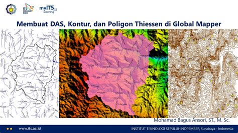 Membuat Batas Das Generate Contour Dan Poligon Thiessen Di Global Mapper Youtube