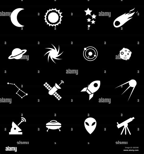 Vector White Space Icon Set Stock Vector Image And Art Alamy