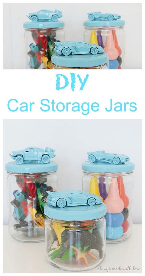 Diy Car Storage Jars Always Made With Love Jar Storage Diy Diy Car