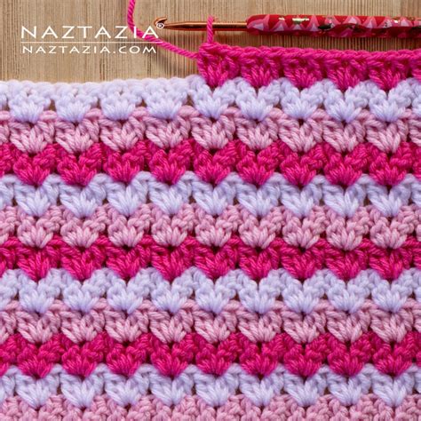 Crochet V Stitch Cluster Naztazia