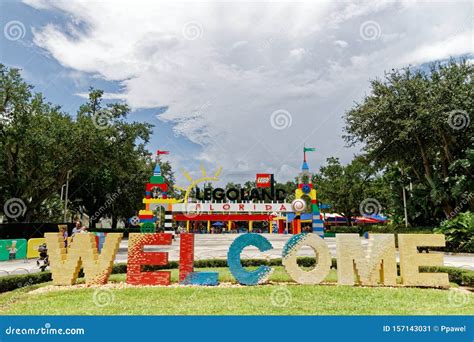 The Main Entrance To Legoland Florida Located In Winter Haven Florida