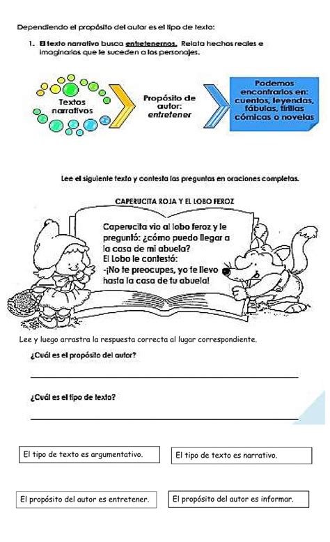 Texto Narrativo Online Worksheet