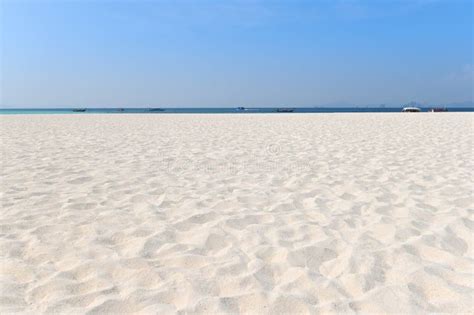 Sand On The Beach And Blue Sky As Background Stock Photo Image Of