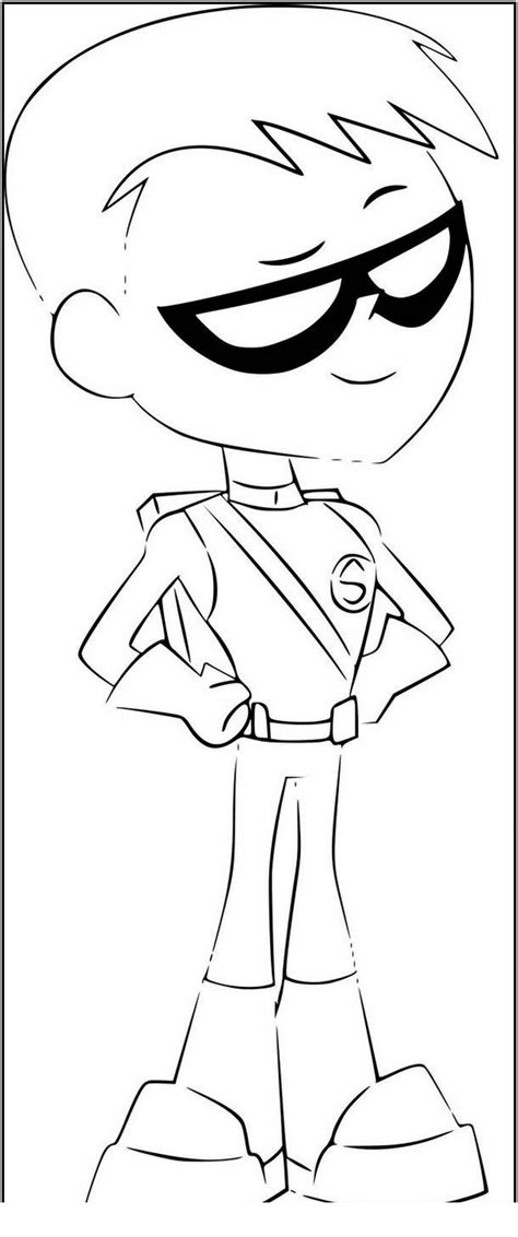 Speedy Teen Titans Go Coloring Page Teen Titans Go Coloring Pages