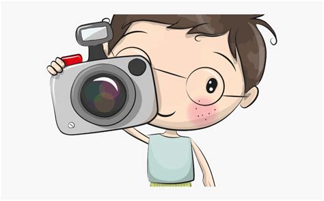 Photographer Cliparts Boy Boy With Camera Cartoon Free Transparent