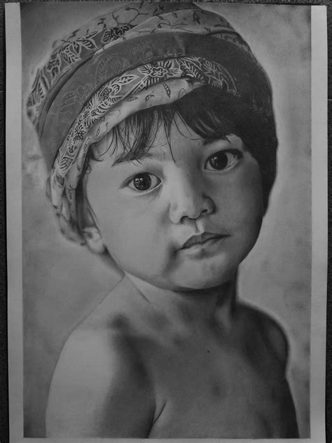 Gambar Sketsa Wajah Anak Kecil 56 Koleksi Gambar
